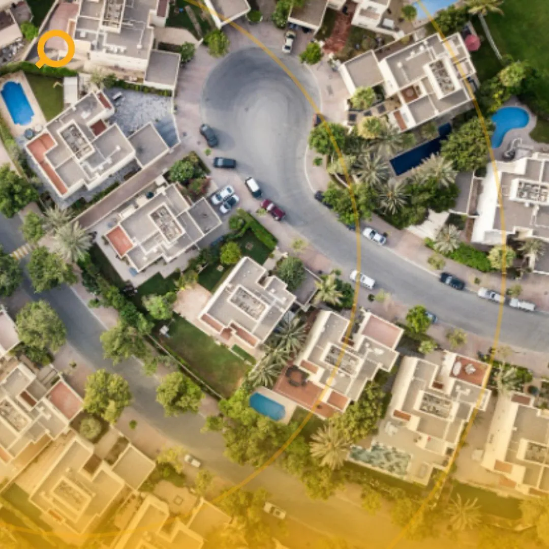 Aerial view of Australia’s real estate property