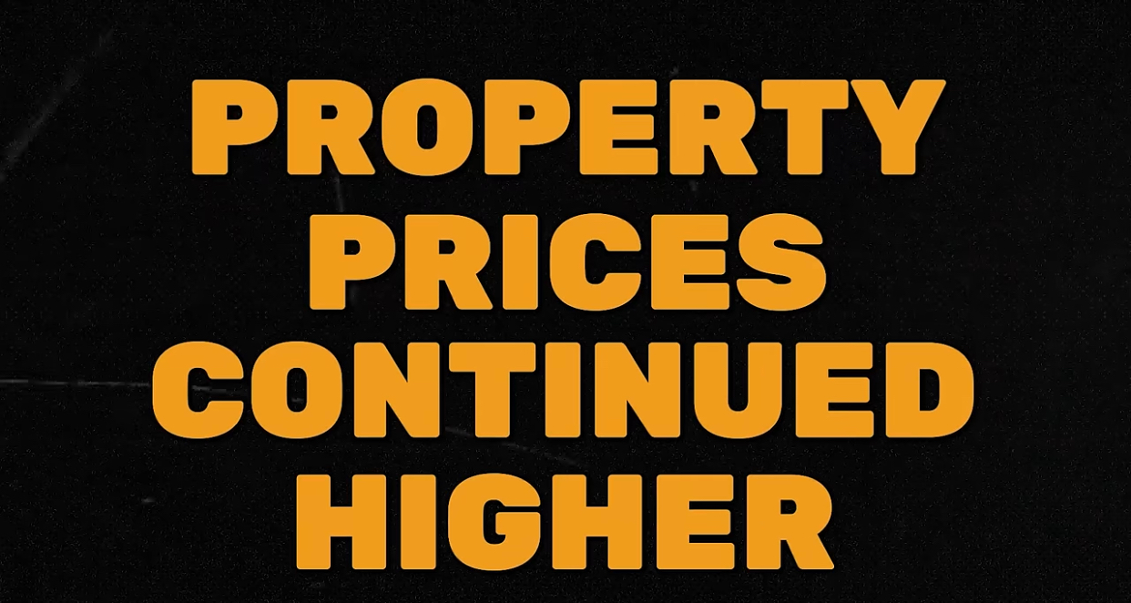 Property prices continued higher