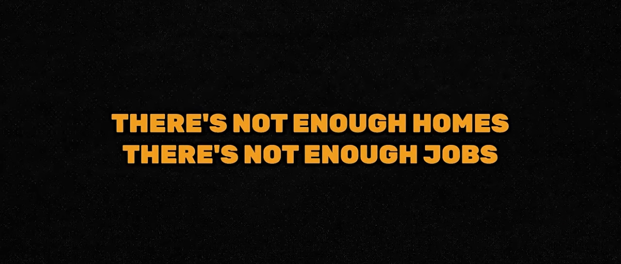  here’s not enough homes, there’s not enough jobs