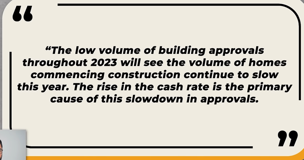 Low volume building approvals sees home commencing construction to slow this year