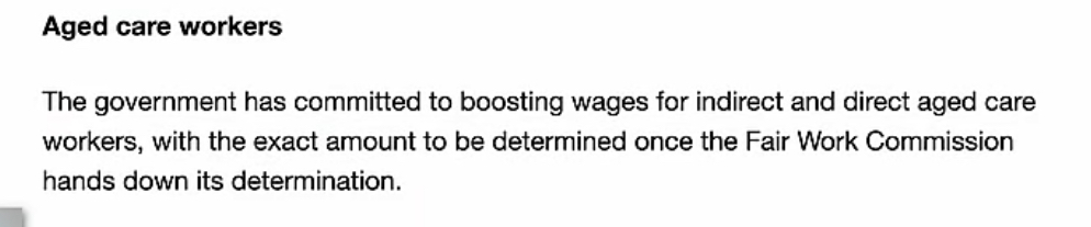 Aged care workers