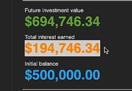 Calculated initial balance