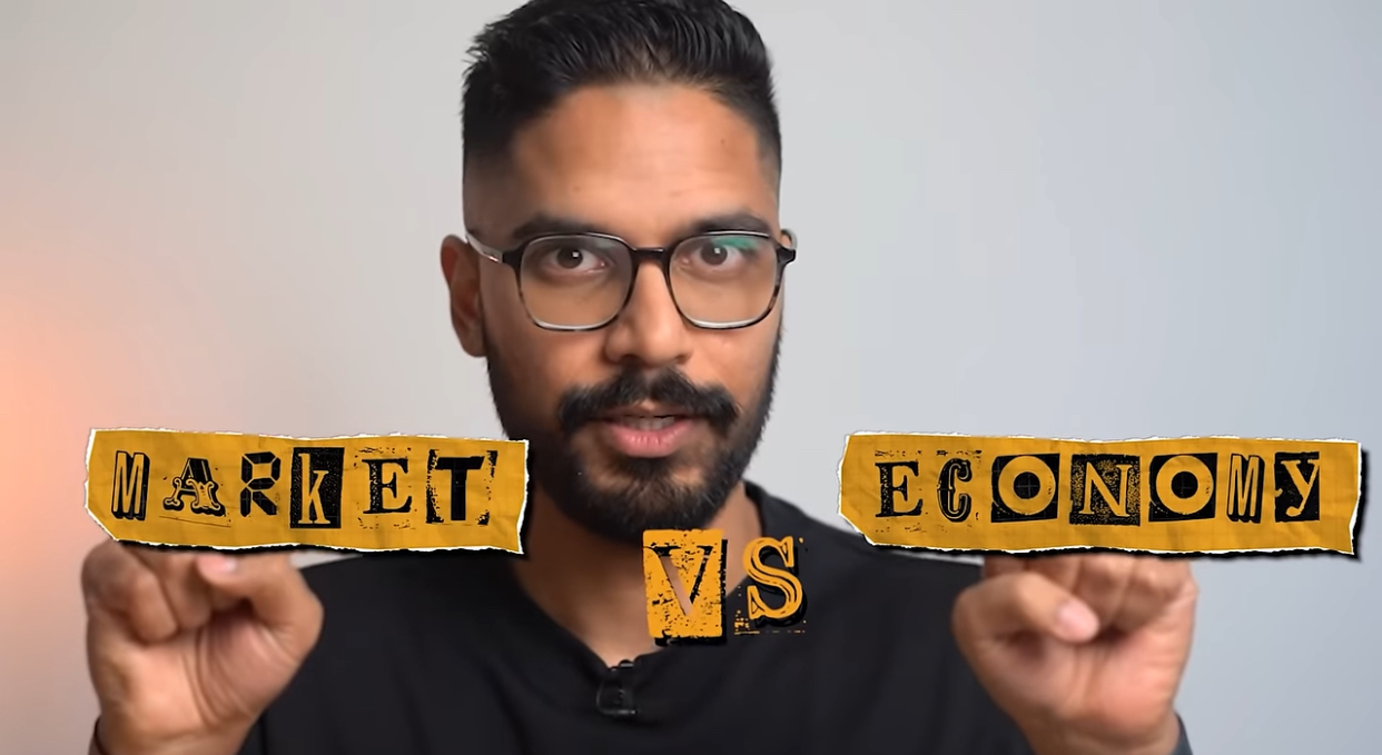 Ravi pointing market vs economy
