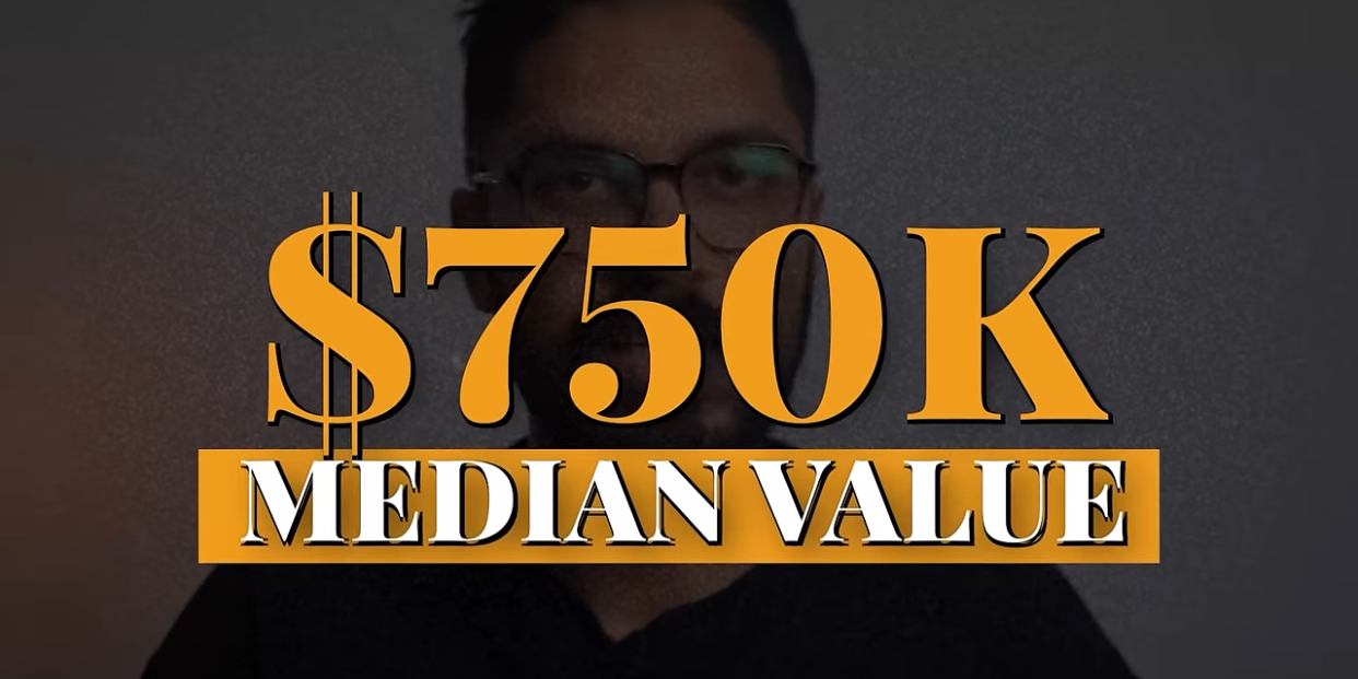 $750k median value