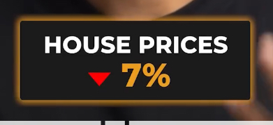 House prices dropped by 7%