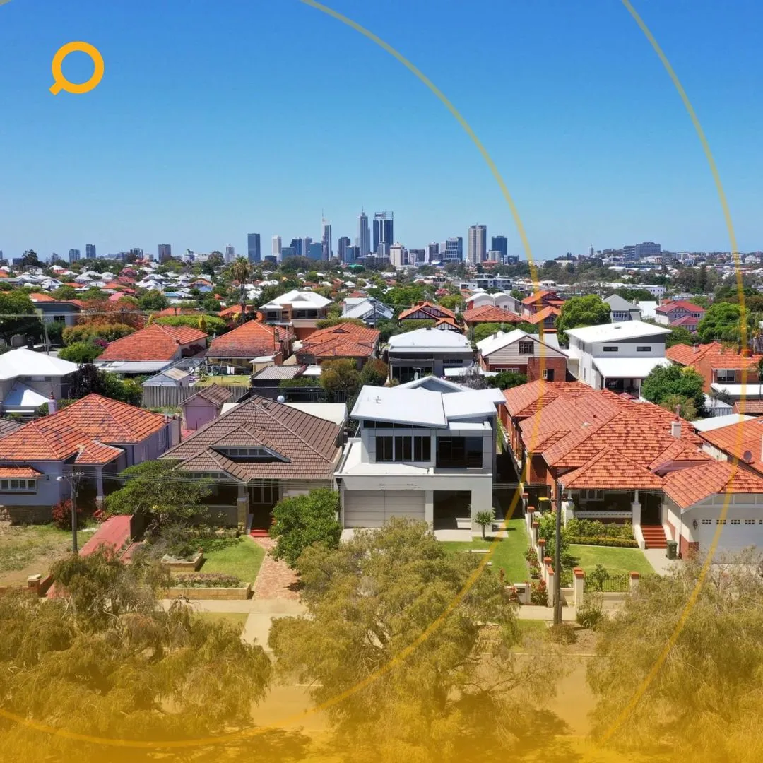 aerial view of houses