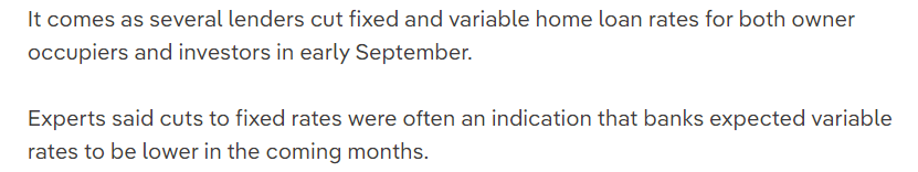 Statement saying that we may have interest rate cuts