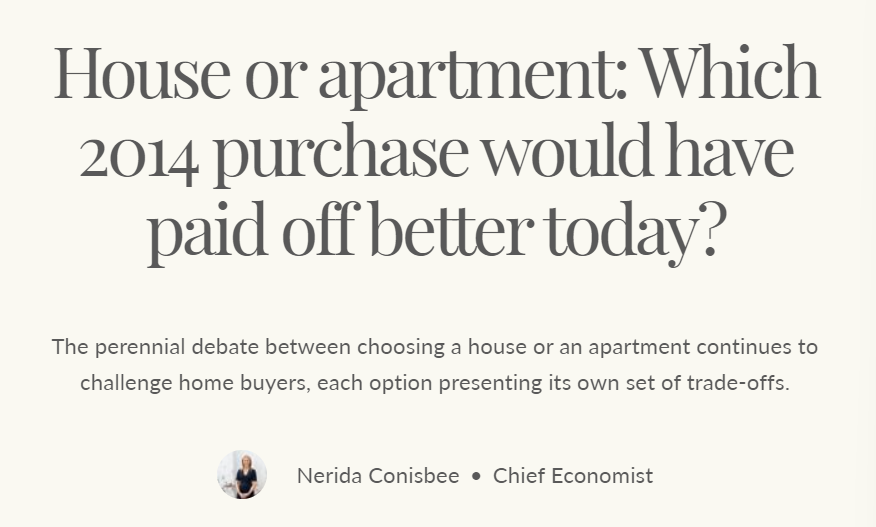 House or apartment: Which 2014 purchase would have paid off better
