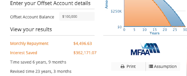 enter your offset account details