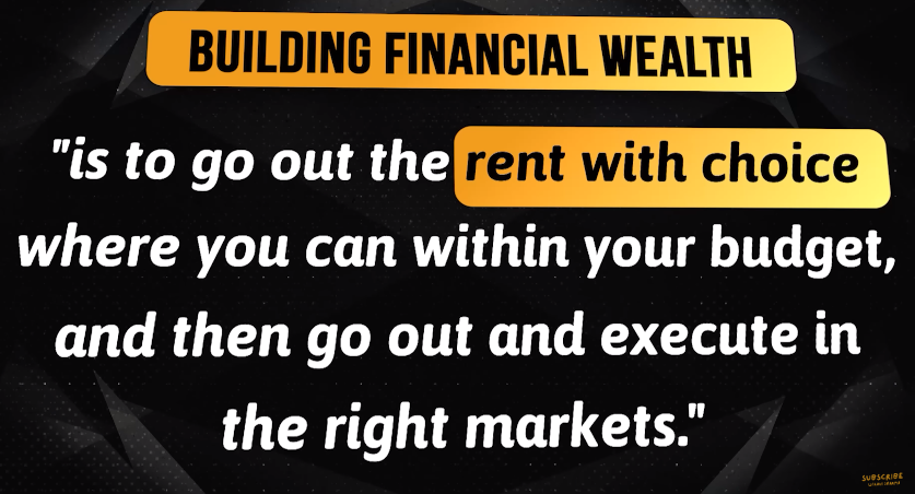 Building financial wealth is go to out the rent with choice