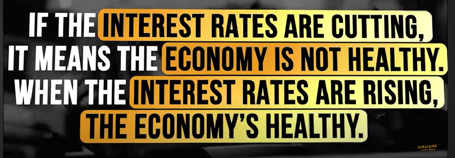 Statement on what will happen if interest rates were cut