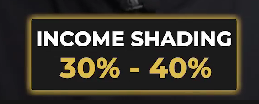 ncome shading 30% to 40%