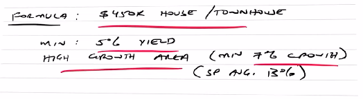  A calculation if we want to buy something for about $450,000