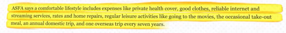 highlighted screenshot of what ASFA reported