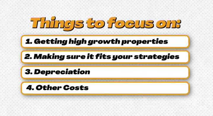 List of 4 things to focus on