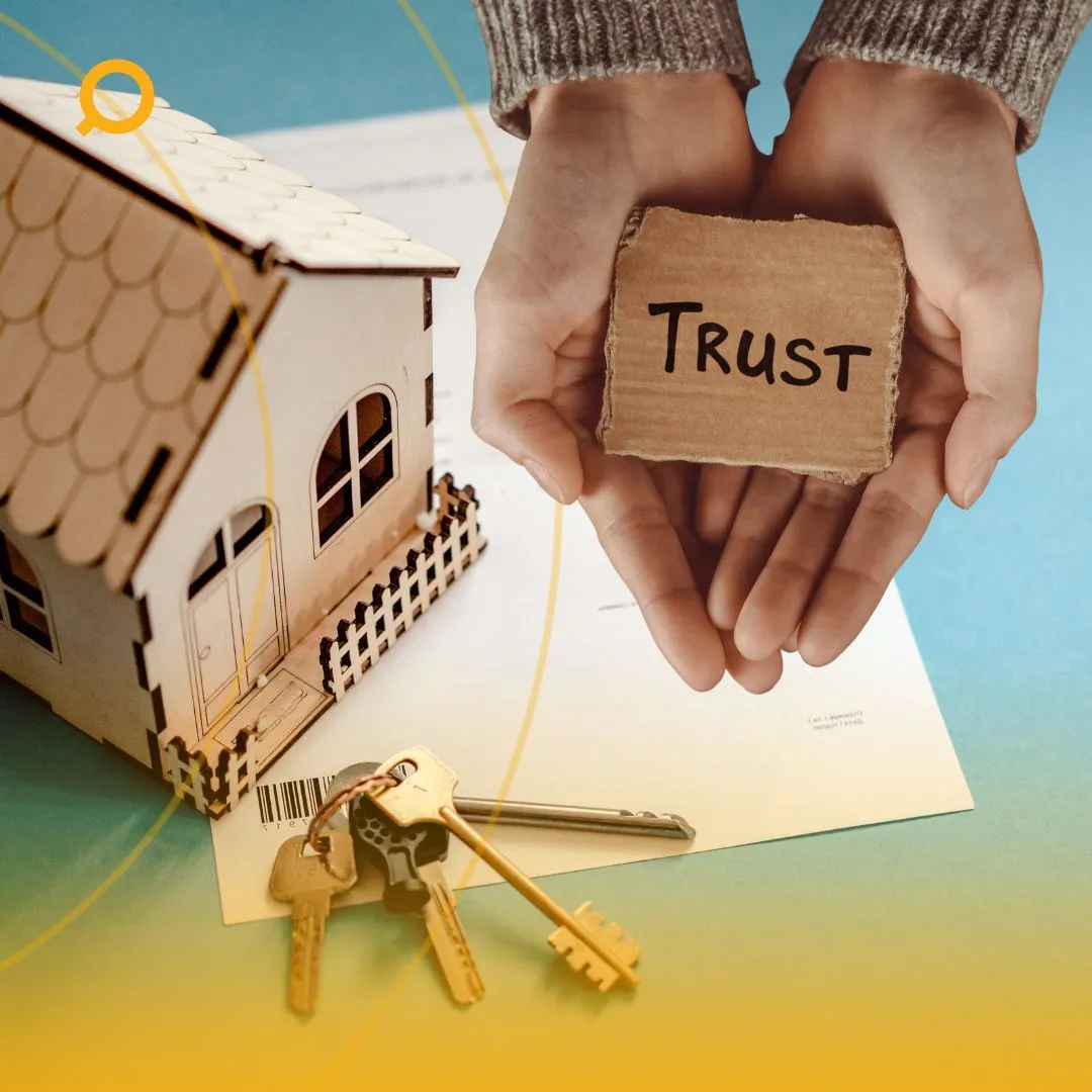 indication of buying property under a trust