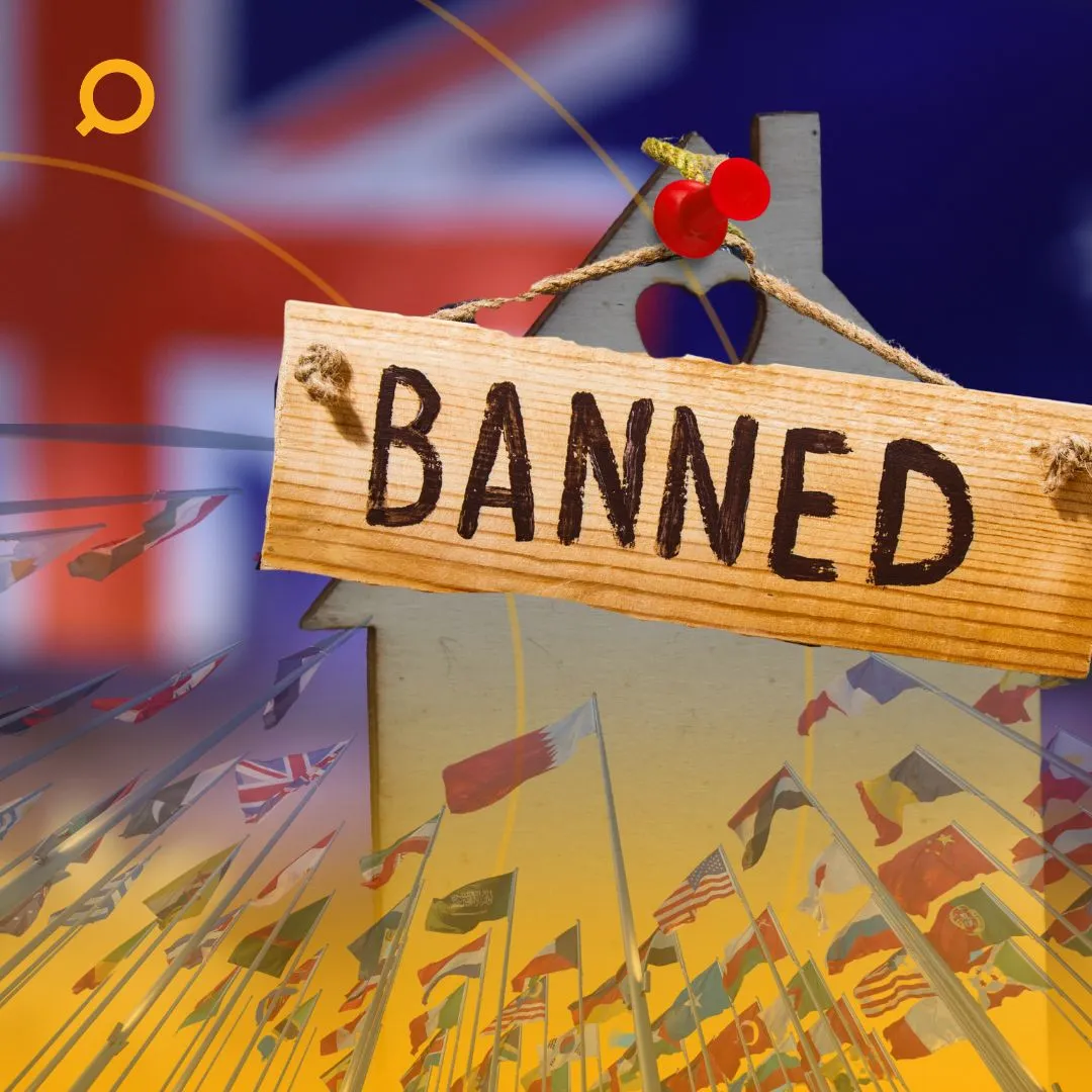 representation of the foreign investment ban in Australia.