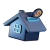 A house with a dollar sign on top of it.